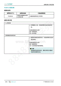 2019年广汽埃安LX-充电-P22E816-检修方法说明