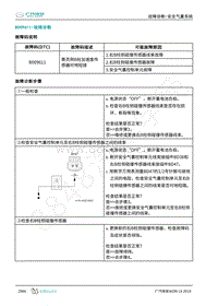 2019年广汽埃安LX-安全气囊-B009611-检修方法说明