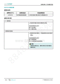 2019年广汽埃安LX-行车辅助-C2F9378-检修方法说明