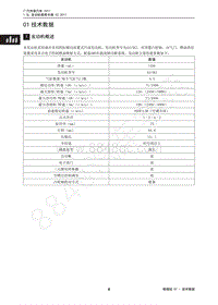 2017年传祺GA3S PHEV维修手册-01 技术数据