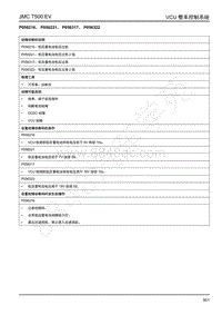 2019年江铃域虎EV故障码-VCU-P056216 P056221 P056317 P056322