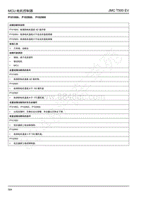 2019年江铃域虎EV故障码-MCU电机控制-P101800 P102800 P102900