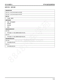 2019年江铃域虎9-胎压监测-U0C1410 U0C1420