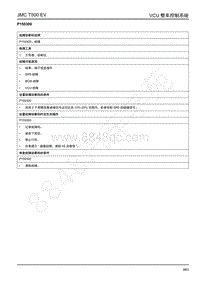 2019年江铃域虎EV故障码-VCU-P150300