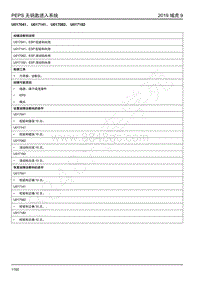 2019年江铃域虎9-无钥匙进入-U017041 U017141 U017082 U017182