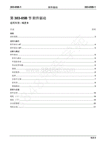 2019年域虎9国六维修手册-柴油机-303-05B附件驱动