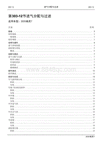 2020年域虎7维修手册-303-12进气分配与过滤