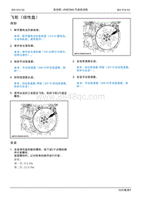 2020年江铃域虎9维修手册-JX4G20A6L汽油发动机-飞轮（绕性盘）