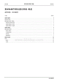 2020年江铃域虎9维修手册-418-00模块通讯网络- 概述