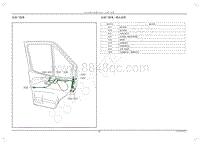 2019年江铃特顺国六电路图-2.10 车门线束