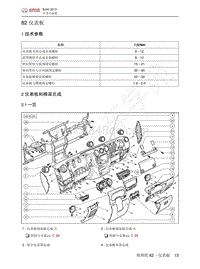 2013-2014年北京BJ40维修手册-82 仪表板