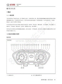 2016年北京BJ20维修手册-62 组合仪表