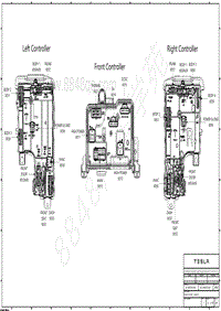 2022-2023年特斯拉Model3电路图-控制器布局