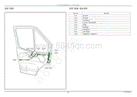 2021年江铃特顺电路图-2.10 车门线束