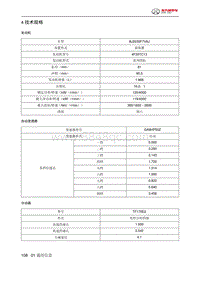 2021年北京BJ40维修手册-04 技术规格