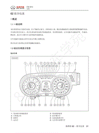 2013年北汽C50维修手册-62 组合仪表