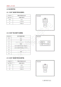 2020年北汽EC3电路图-23-电动窗系统