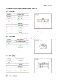 2020年北汽EC3电路图-11-EPS电动助力转向系统 EAS 电动压缩机控制系统