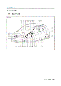 2018年北汽EC220低压版维修手册-11-车身结构