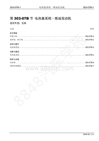 2009年宝威SUV维修手册-303-07B 电热塞系统-柴油发动机