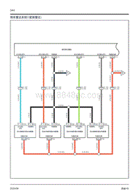 2020-2021年思皓X8电路图-倒车雷达系统2（配前雷达）