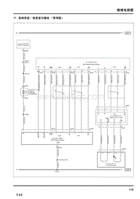 2015荣威950电路图-77. 音响系统-信息显示模块（带导航）