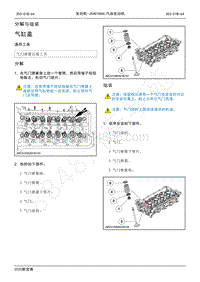 2020新宝典维修手册-JX4G18A6L汽油发动机机械-分解与组装