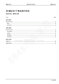 2016年宝典1.8T汽油版维修手册-303-13 燃油蒸汽排放