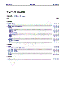 2015年福特撼路者维修手册-417-02车内照明