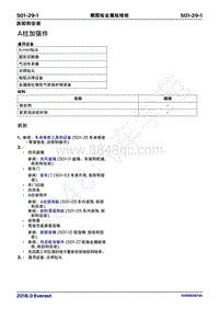 2018年福特撼路者Everest维修手册-501_29侧围板金属板维修