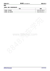 2018年福特撼路者Everest维修手册-308_01离合器 6速手动变速器MT82