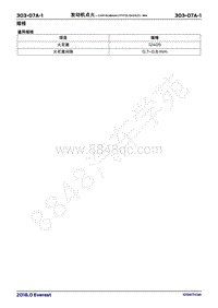 2018年福特撼路者Everest维修手册-303_07A发动机点火 2.0升EcoBoost 177千瓦240马力 -MI4