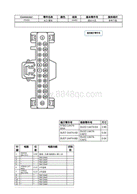 2021年林肯冒险家接插件视图-C2431 关口 模块 