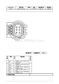 2021年林肯冒险家接插件视图-C1449 电子 节气门 ETC 