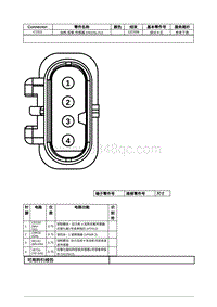 2021年林肯冒险家接插件视图-C1511 加热 型氧 传感器 HO2S 12 