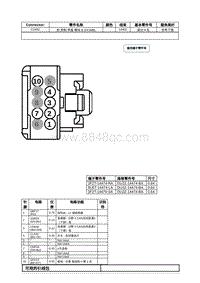 2021年林肯冒险家接插件视图-C2402 前 控制 界面 模块 B FCIMB 