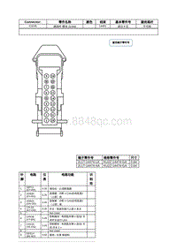 2021年林肯冒险家接插件视图-C3245 换挡杆 模块 GSM 