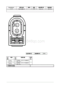 2021年林肯冒险家接插件视图-C1418 燃油 喷油器 3B 