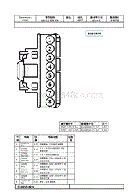 2021年林肯冒险家接插件视图-C3182 加热式后 座椅 开关 