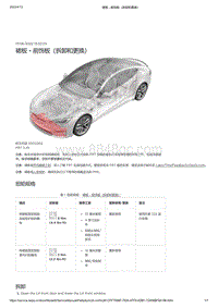 2021年特斯拉Model S-裙板 - 前饰板（拆卸和更换）