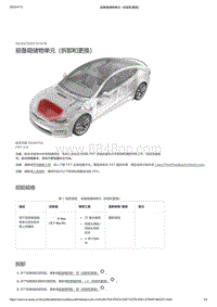 2021年特斯拉Model S-前备箱储物单元（拆卸和更换）