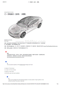 2021年特斯拉Model S-门 - 充电接口（全球）（调整）