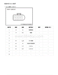 2021年零跑C11新能源-故障诊断-右前大灯AHL-R端子