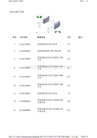 2021年零跑C11新能源-工时工位信息