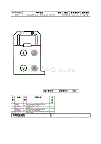 2020年林肯大陆线路连接器-C332 PASSENGER SEAT HORIZONTAL MOTOR 