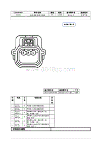 2021年林肯飞行家线路接插件-C1151 右前 悬架 高度 传感器 