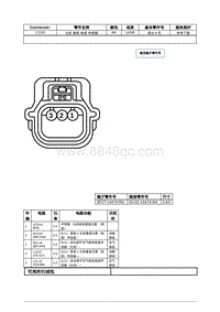 2021年林肯飞行家线路接插件-C1153 左前 悬架 高度 传感器 