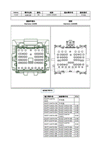 2021年林肯飞行家线路接插件-C140 线束内部 