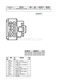 2021年林肯飞行家线路接插件-C2402 前 控制 界面 模块 B FCIMB 