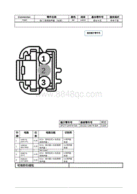 2021年林肯飞行家线路接插件-C830 后门 高频扬声器 （右侧） 